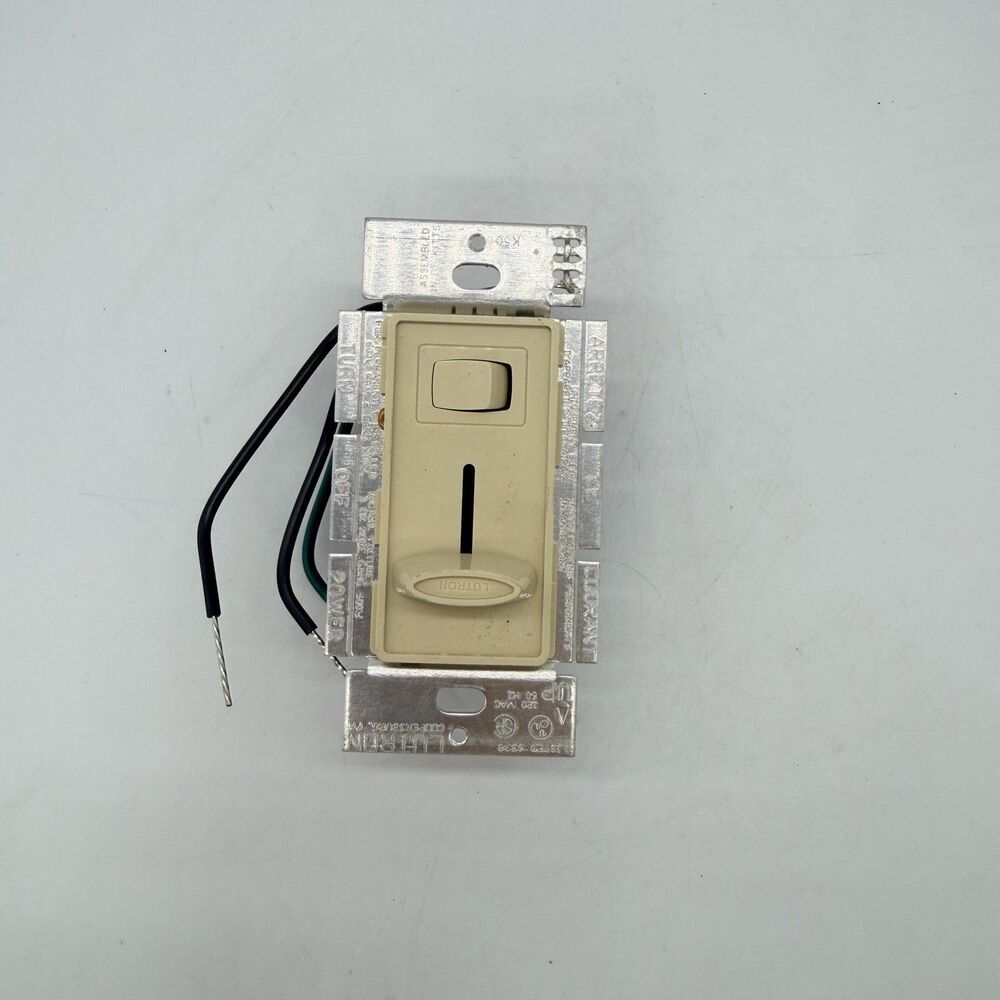 Lutron Skylark S-600P Ivory 600W Single Pole Slide Dimmer Switch